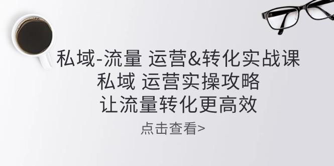 （10739期）私域-流量 运营&转化实操课：私域 运营实操攻略 让流量转化更高效-泡芙轻资产网创