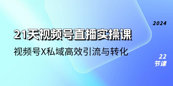 （10966期）21天-视频号直播实操课，视频号X私域高效引流与转化（22节课）-泡芙轻资产网创