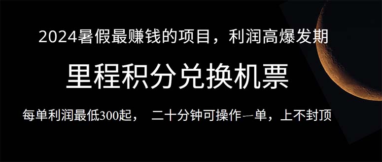 （10995期）2024暑假最暴利的项目，目前做的人很少，一单利润300+，二十多分钟可操…-泡芙轻资产网创