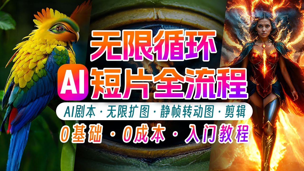 AI剪辑无限循环画面：新手轻松月入上万-泡芙轻资产网创