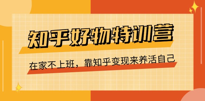 知乎好物特训营，在家不上班，靠知乎变现来养活自己（16节）-泡芙轻资产网创