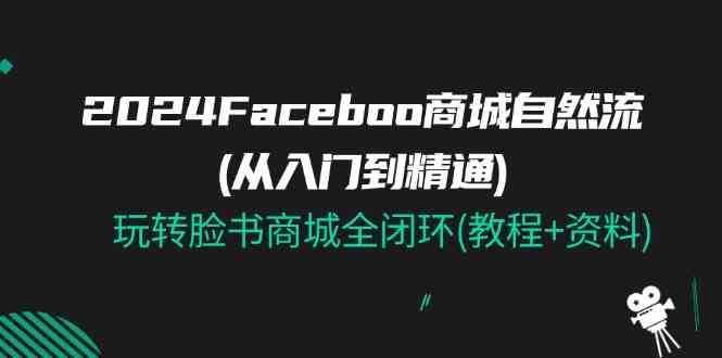 2024Faceboo 商城自然流(从入门到精通)，玩转脸书商城全闭环(教程+资料)-泡芙轻资产网创