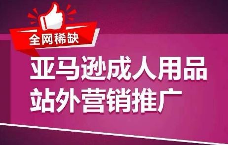 全网稀缺！亚马逊成人用品站外营销推广，​教你引爆站外流量，开启爆单模式-泡芙轻资产网创