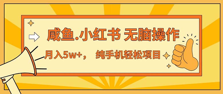 （11524期）2024最赚钱的项目，咸鱼，小红书无脑操作，每单利润500+，轻松月入5万+…-泡芙轻资产网创
