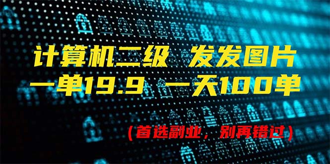 （11715期）计算机二级，一单19.9 一天能出100单，每天只需发发图片（附518G资料）-泡芙轻资产网创