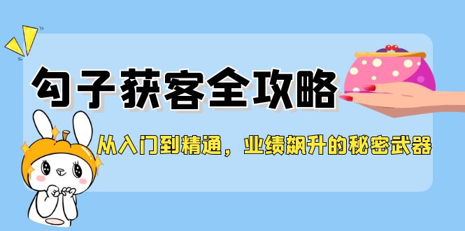 从入门到精通，勾子获客全攻略，业绩飙升的秘密武器-泡芙轻资产网创