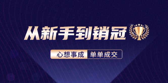 （12383期）从新手到销冠：精通客户心理学，揭秘销冠背后的成交秘籍-泡芙轻资产网创