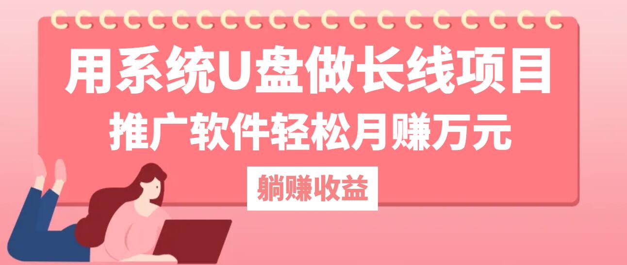 （12666期）用系统U盘做长线项目，推广软件轻松月赚万元（附制作教程+软件）-泡芙轻资产网创