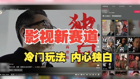 最新影视解说玩法，人物独白，30天涨粉24万+，全流程拆解【揭秘】-泡芙轻资产网创