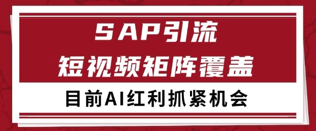 小红书某音sap赛道引流获客 自热矩阵日引200+【揭秘】-泡芙轻资产网创