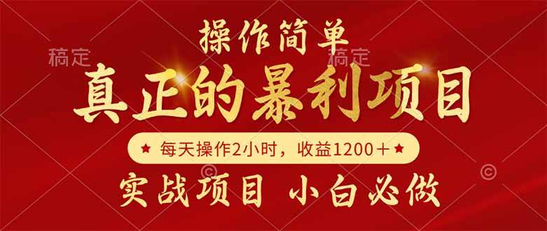 （14978期）真正的暴利项目，操作简单，每天收益1200＋，自己做老板-泡芙轻资产网创